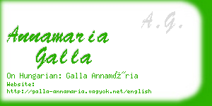 annamaria galla business card